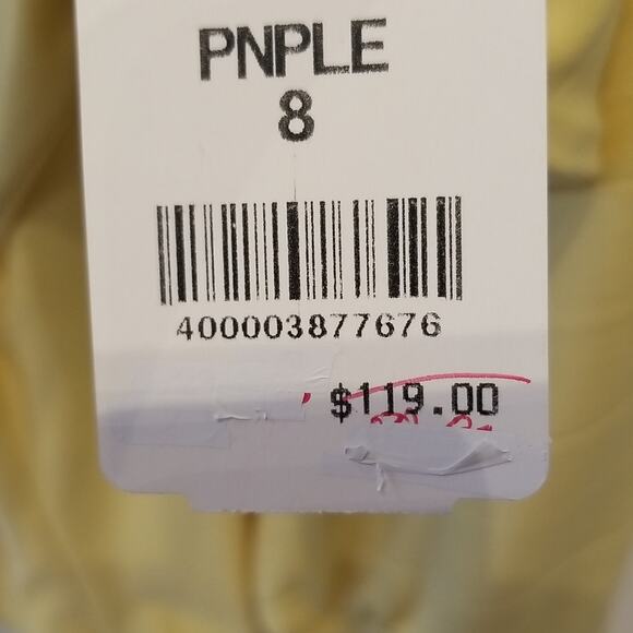 Frank Lyman New Yellow Tunic Top Pleated Long Sleeve Blouse Size 8 - Picture 14 of 14